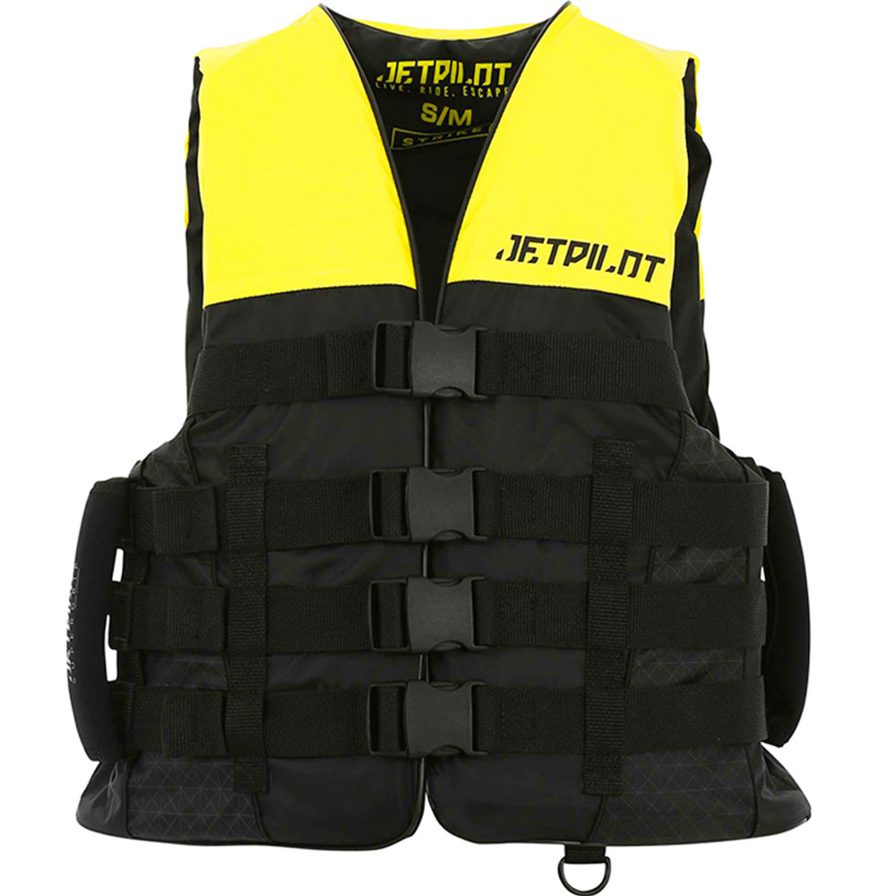 Jetpilot Strike nylon zwemvest geel met super grip handvaten