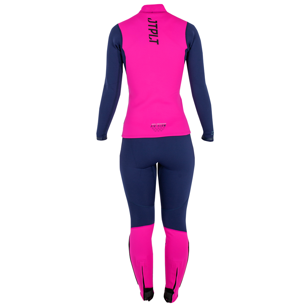 Jetpilot RX long jane met jasje dames navy/roze