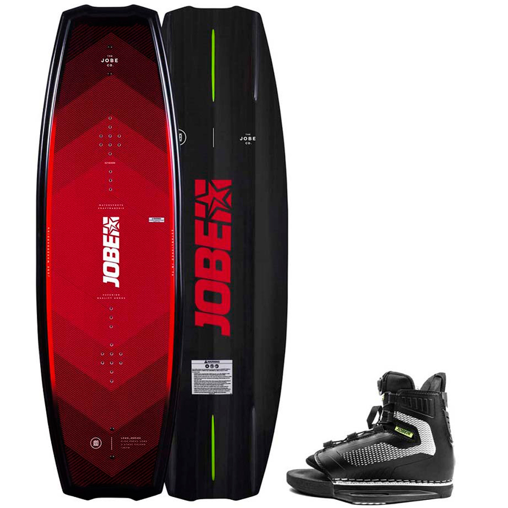 Jobe logo series wakeboardset 138cm en maze wakeboardbindingen