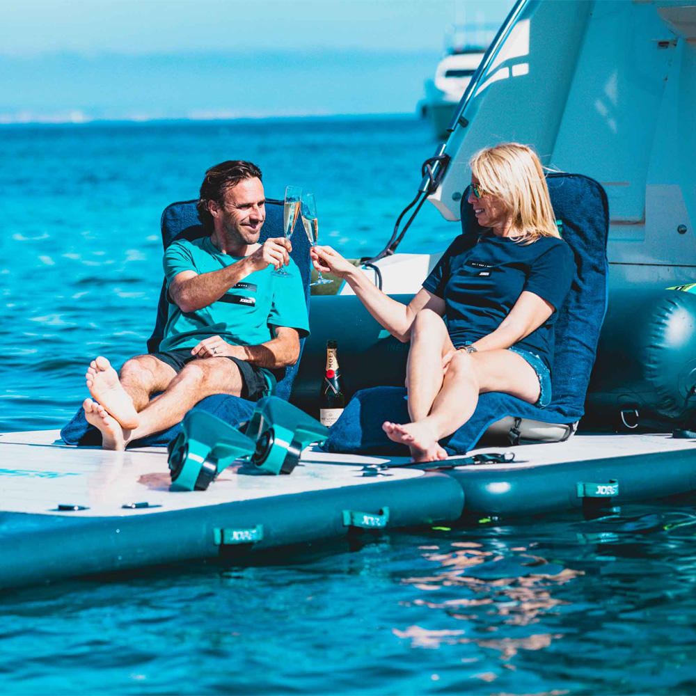 Jobe Chair handdoekl Midnight blauw