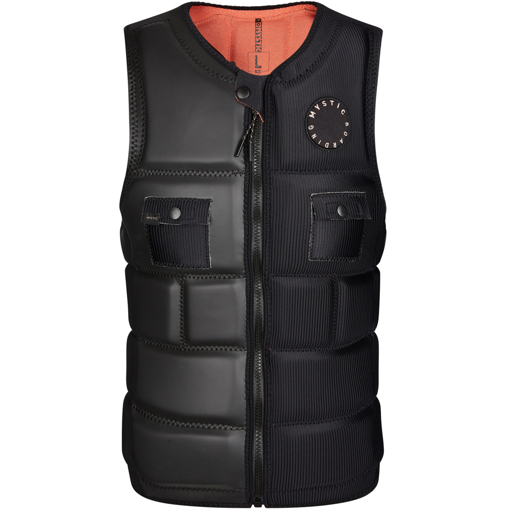 Mystic VOLTT Impact Vest borstrits Wake Zwart