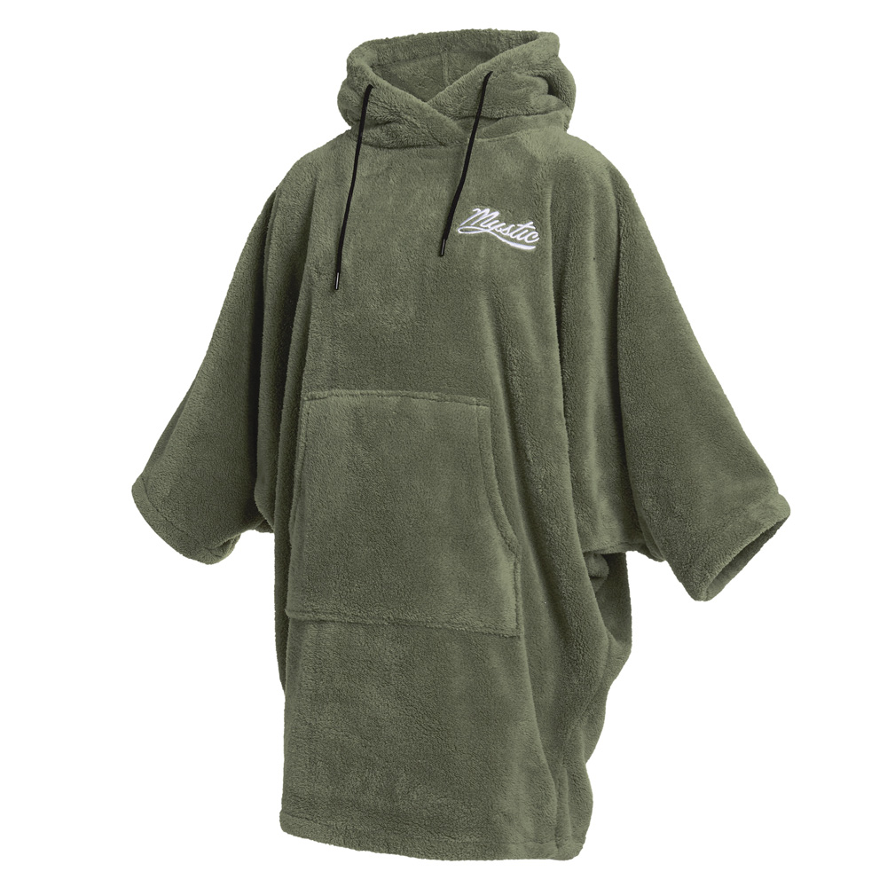 Mystic Poncho Teddy dames olijf groen