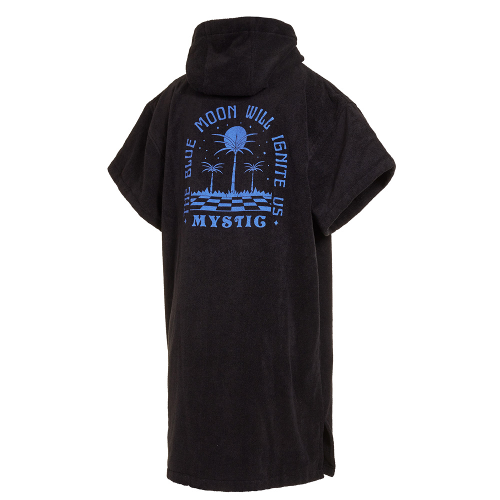 Mystic Poncho Velours Artwork unisex zwart