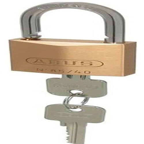 Abus Hangslot met messing kast en rvs beugel 40mm