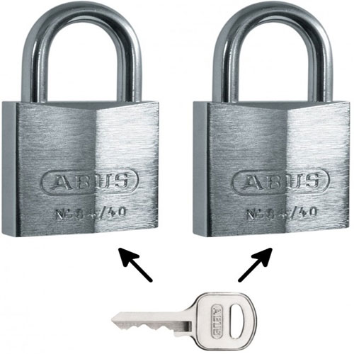 Abus Marine hangslot gehard staal 40mm 2 stuks