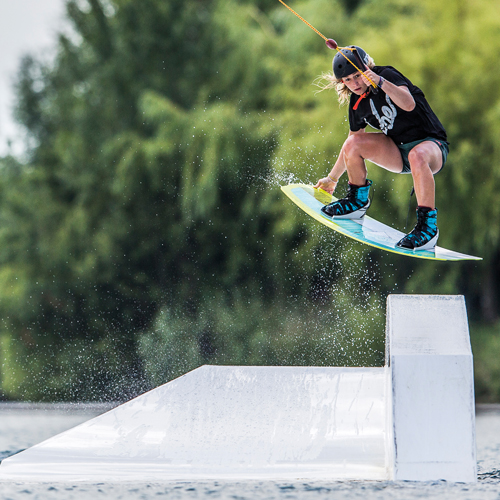 Jobe EVO Skins Pirate zwart wakeboardbinding