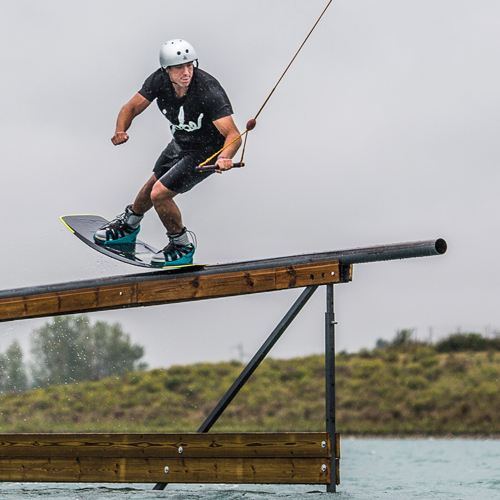 Jobe EVO Skins Pirate zwart wakeboardbinding