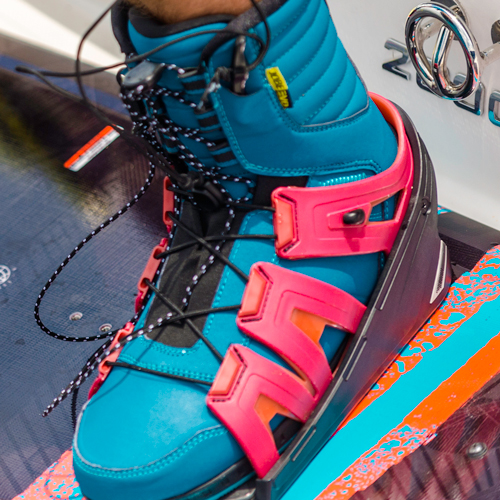 Jobe EVO wakeboardbinding skins vintage rood