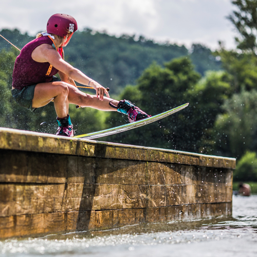 Jobe EVO wakeboardbindingen Indian rood