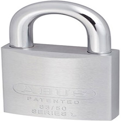 Abus Hangslot met verchroomde messing kast en rvs beugel 50mm