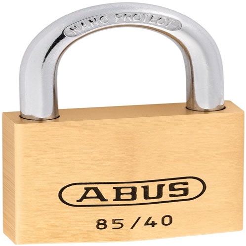 Abus Hangslot met een messing kast en stalen beugel 40 mm