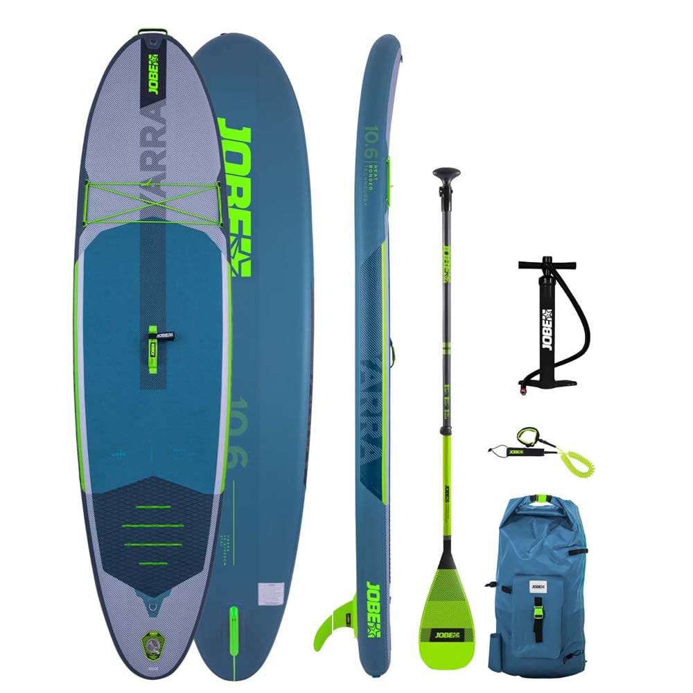 Jobe Yarra 10.6 opblaasbaar sup board voordeelpakket Steel blauw