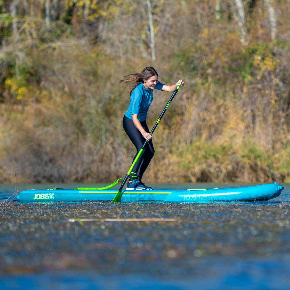 Jobe Yarra 10.6 opblaasbaar sup board voordeelpakket Steel blauw