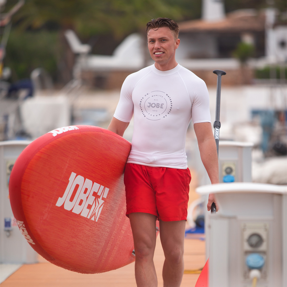 Jobe Rash Guard korte mouwen heren wit