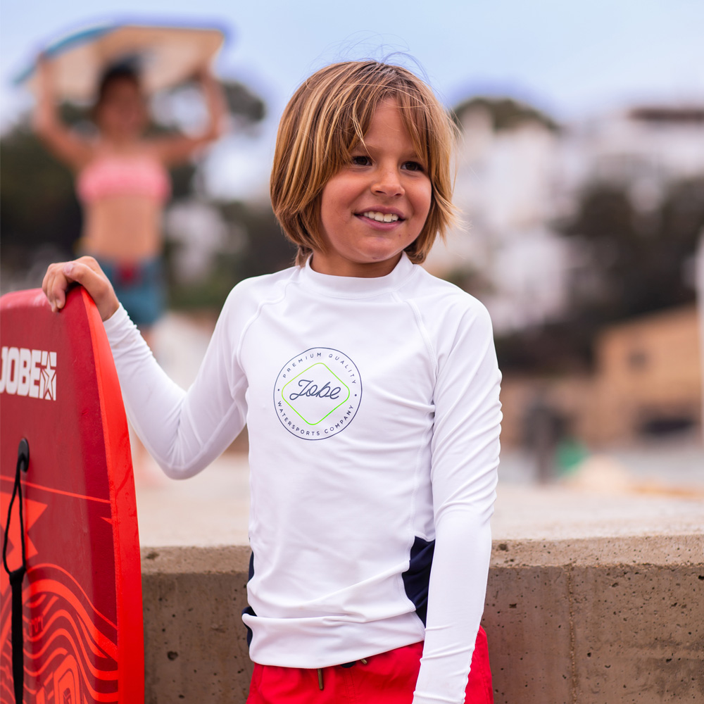Jobe Rash Guard lange mouwen kind wit