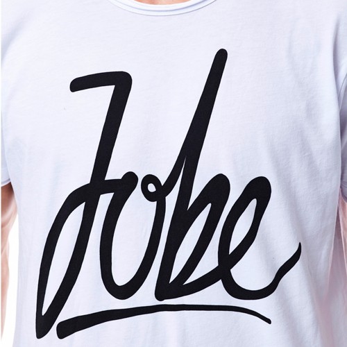 Jobe Heren t-shirt script wit
