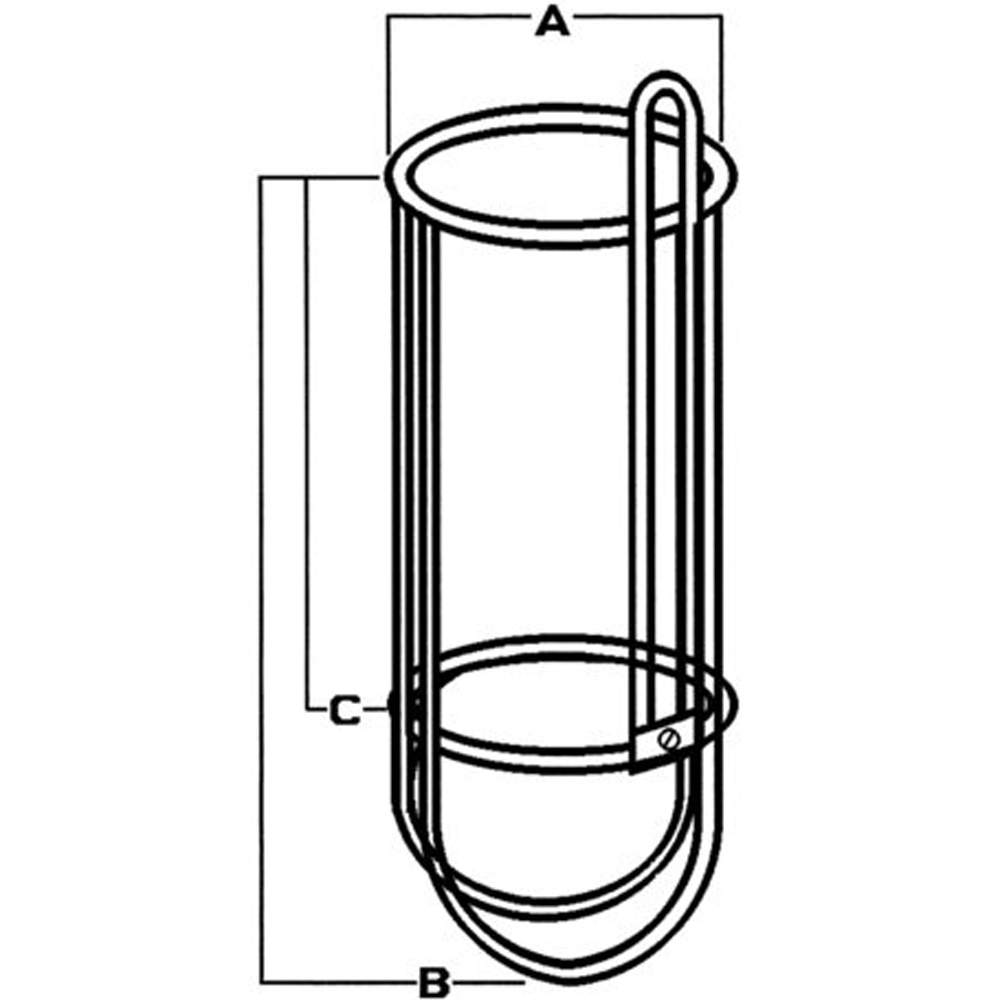 Nawa RVS fenderkorf binnendiameter 170mm