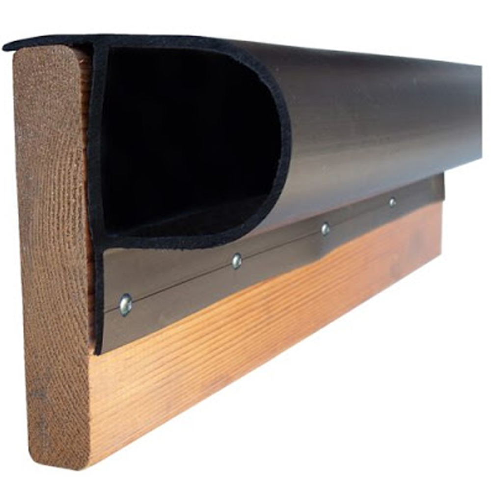 Dockedge Steigerstootrand p-profiel zwart 2.4m