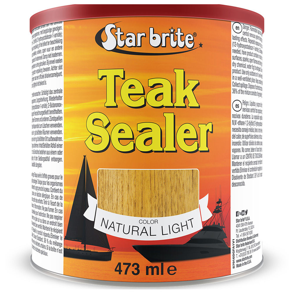 Starbrite tropical teak oil sealer natural light 473 ml