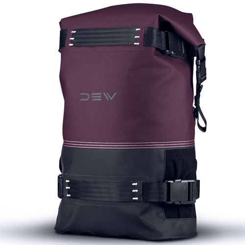 DEW avail 25L brick maroon waterdichte rugtas