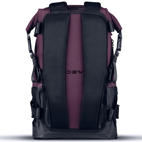 DEW avail 25L brick maroon waterdichte rugtas