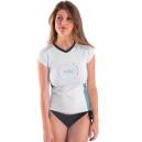 Jobe Rash Guard korte mouwen dames V-Neck wit