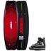 logo series wakeboardset 138cm en maze wakeboardbindingen