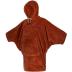 Poncho Teddy dames Rusty rood