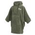 Poncho Teddy dames olijf groen