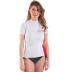 Rash Guard korte mouwen dames wit