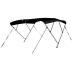 Biminitop deluxe 4 boog 240x246-260x137cm zwart